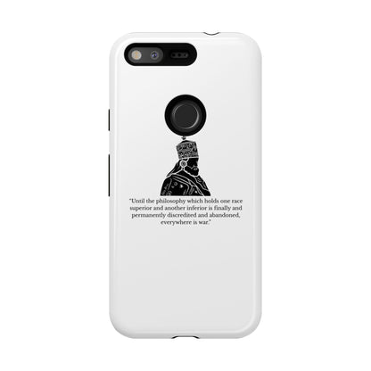 Tough Cases — 'Until the philosophy...' Quote Military Helmet Phone Case