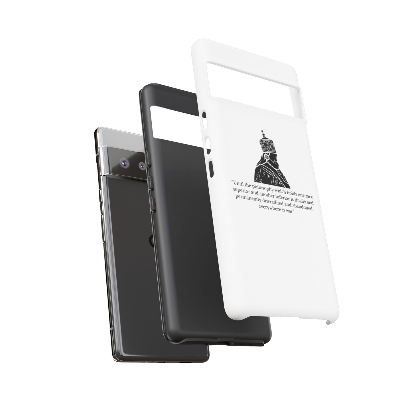 Tough Cases — 'Until the philosophy...' Quote Military Helmet Phone Case