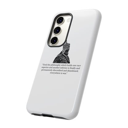 Tough Cases — 'Until the philosophy...' Quote Military Helmet Phone Case