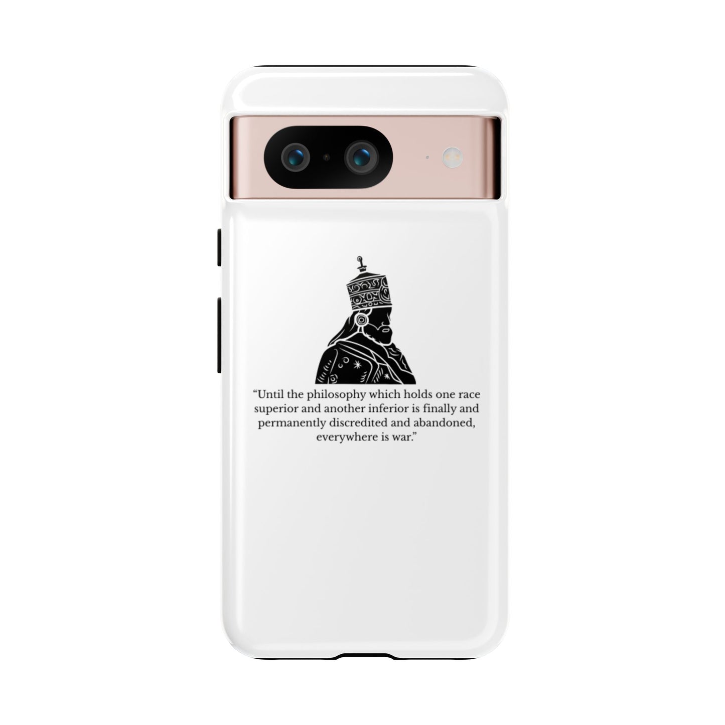 Tough Cases — 'Until the philosophy...' Quote Military Helmet Phone Case