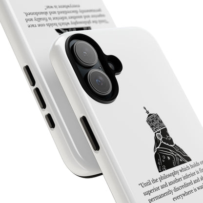 Tough Cases — 'Until the philosophy...' Quote Military Helmet Phone Case
