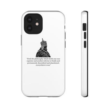 Tough Cases — 'Until the philosophy...' Quote Military Helmet Phone Case