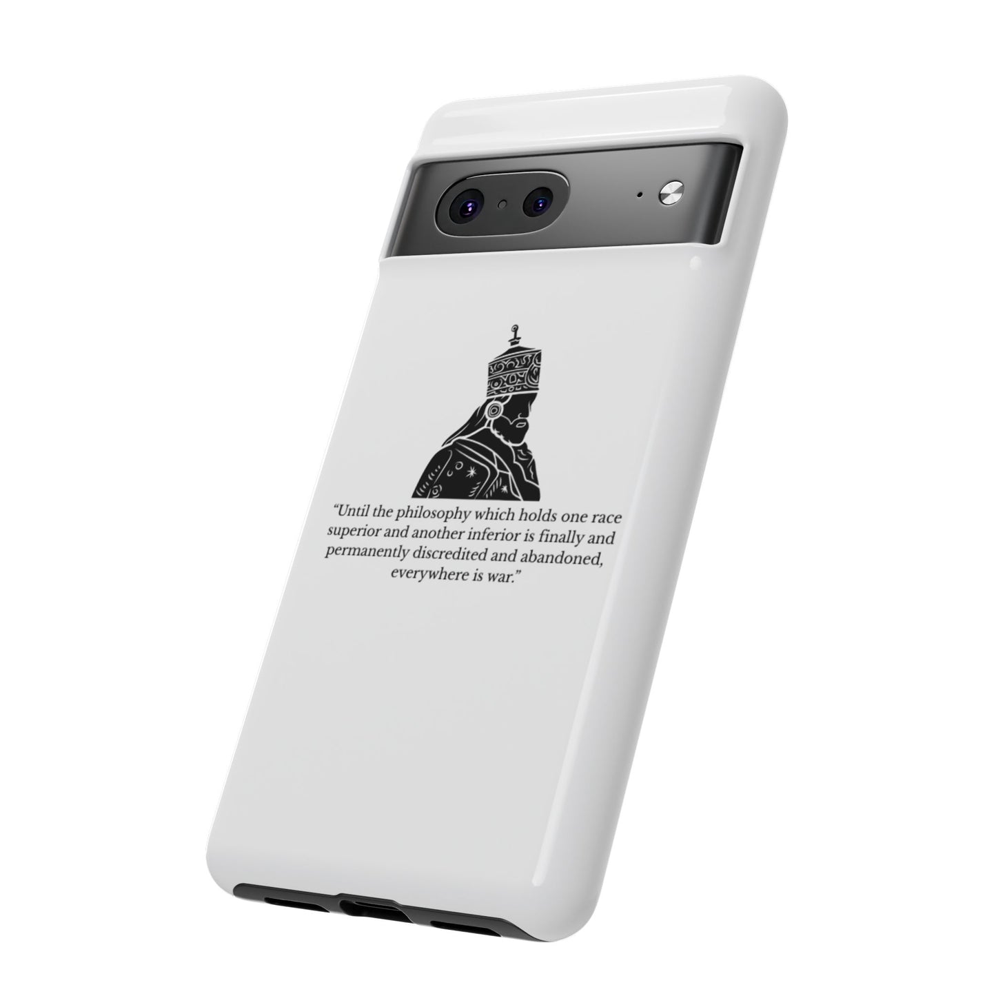 Tough Cases — 'Until the philosophy...' Quote Military Helmet Phone Case