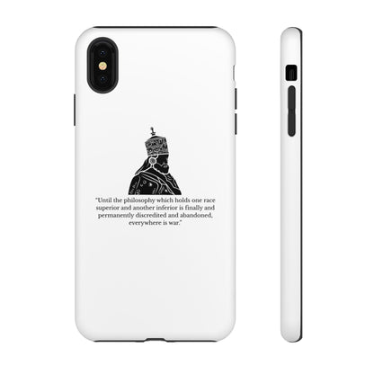 Tough Cases — 'Until the philosophy...' Quote Military Helmet Phone Case