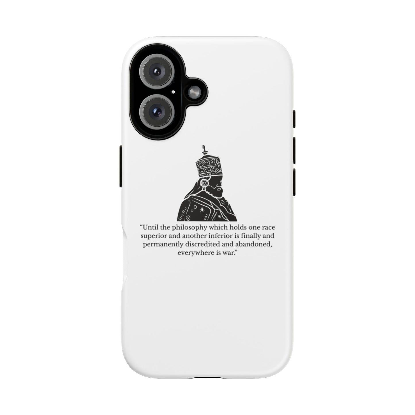Tough Cases — 'Until the philosophy...' Quote Military Helmet Phone Case