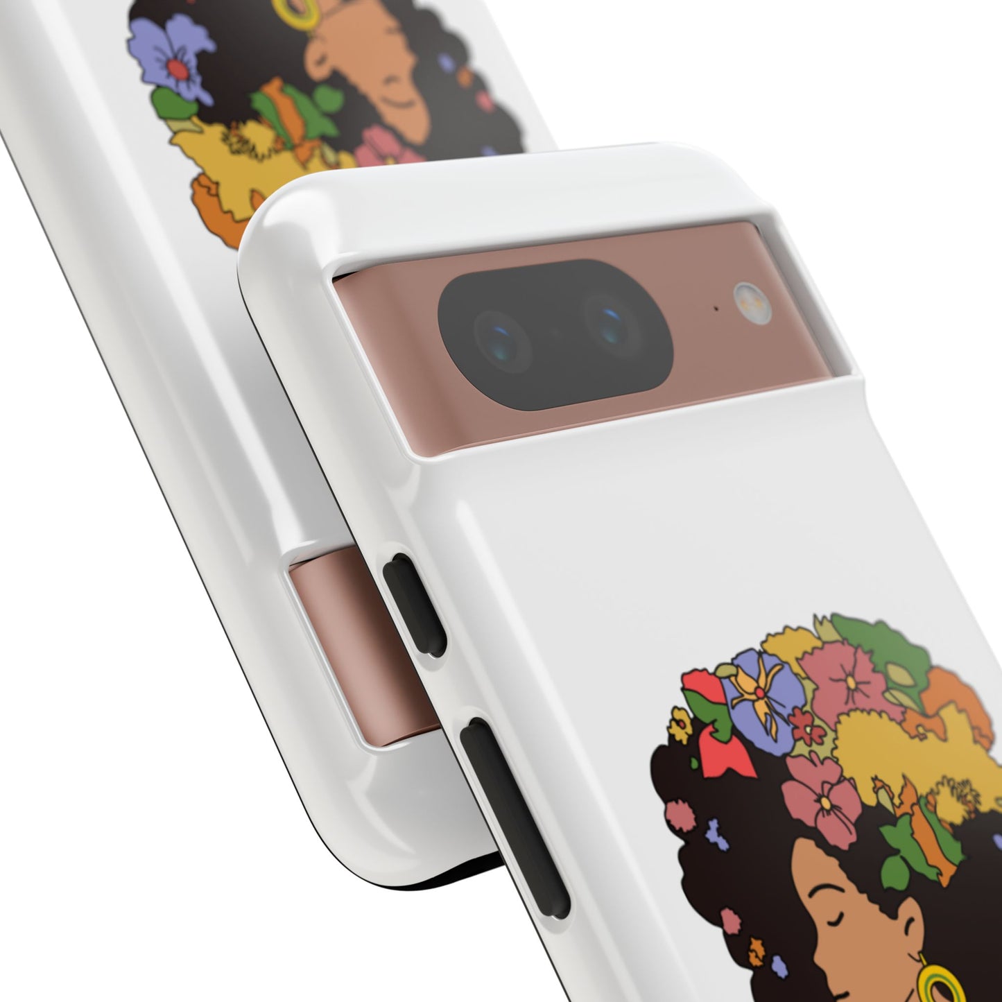 Afro Floral Phone Case — "I come as one, but I stand as ten thousand."