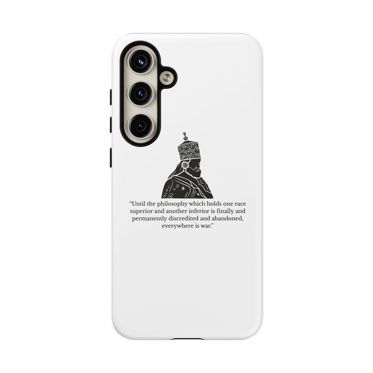 Tough Cases — 'Until the philosophy...' Quote Military Helmet Phone Case