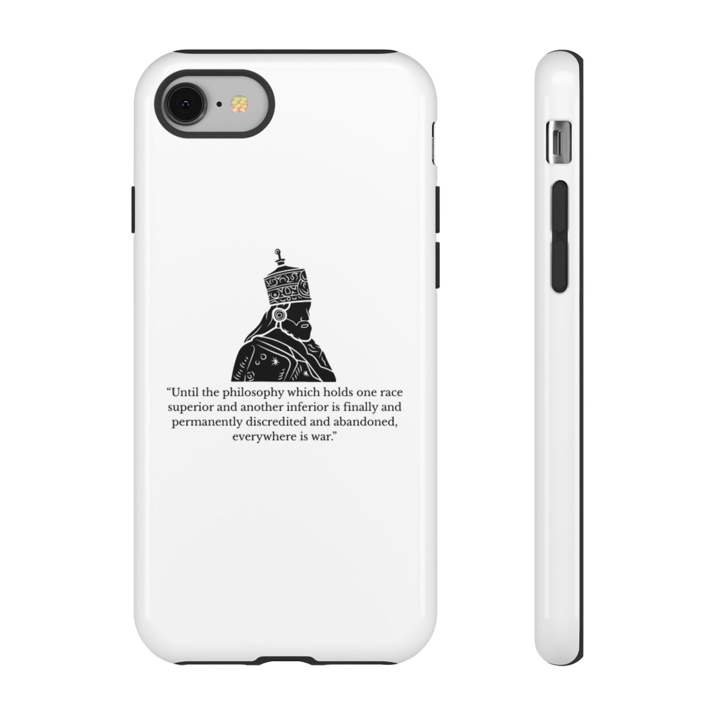 Tough Cases — 'Until the philosophy...' Quote Military Helmet Phone Case