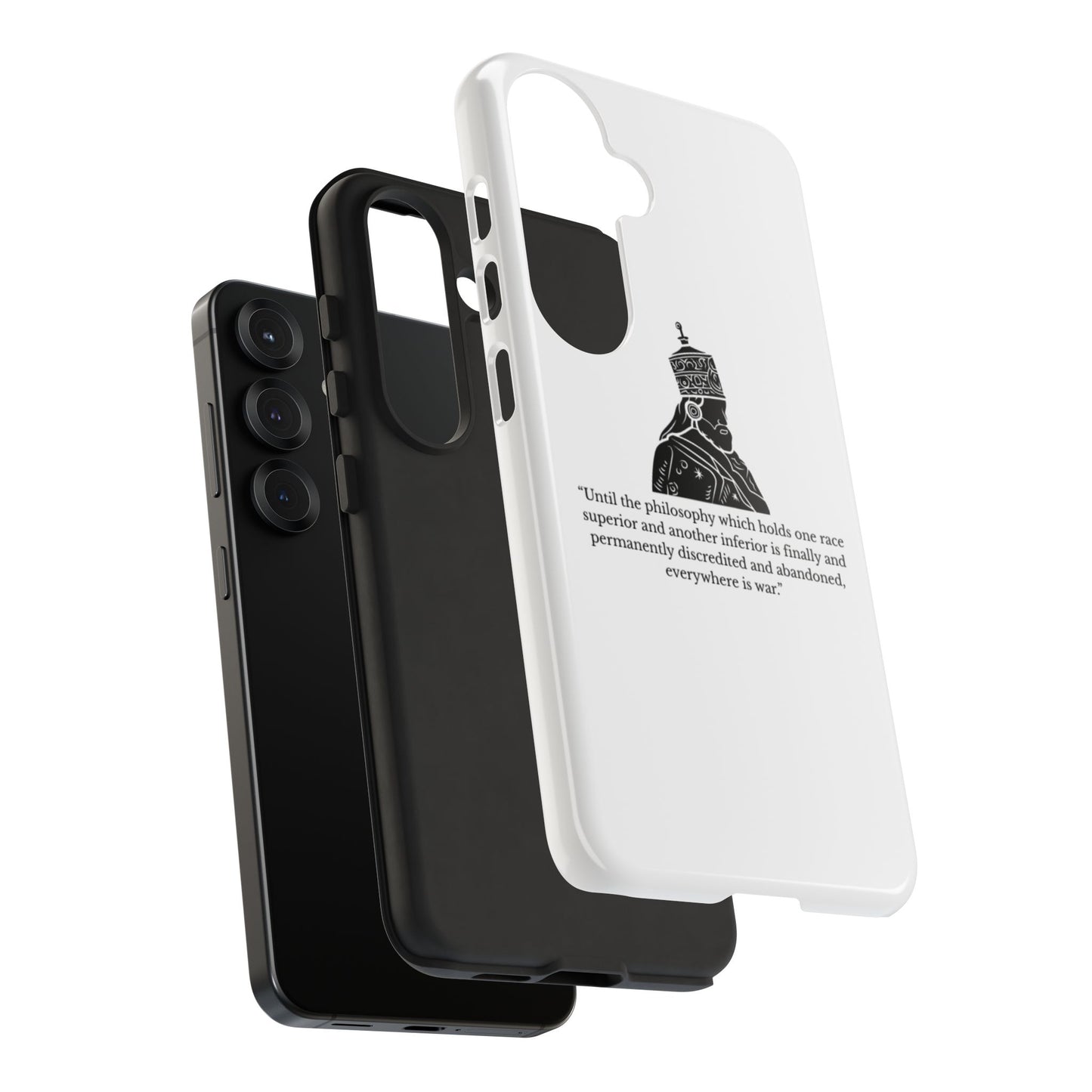 Tough Cases — 'Until the philosophy...' Quote Military Helmet Phone Case