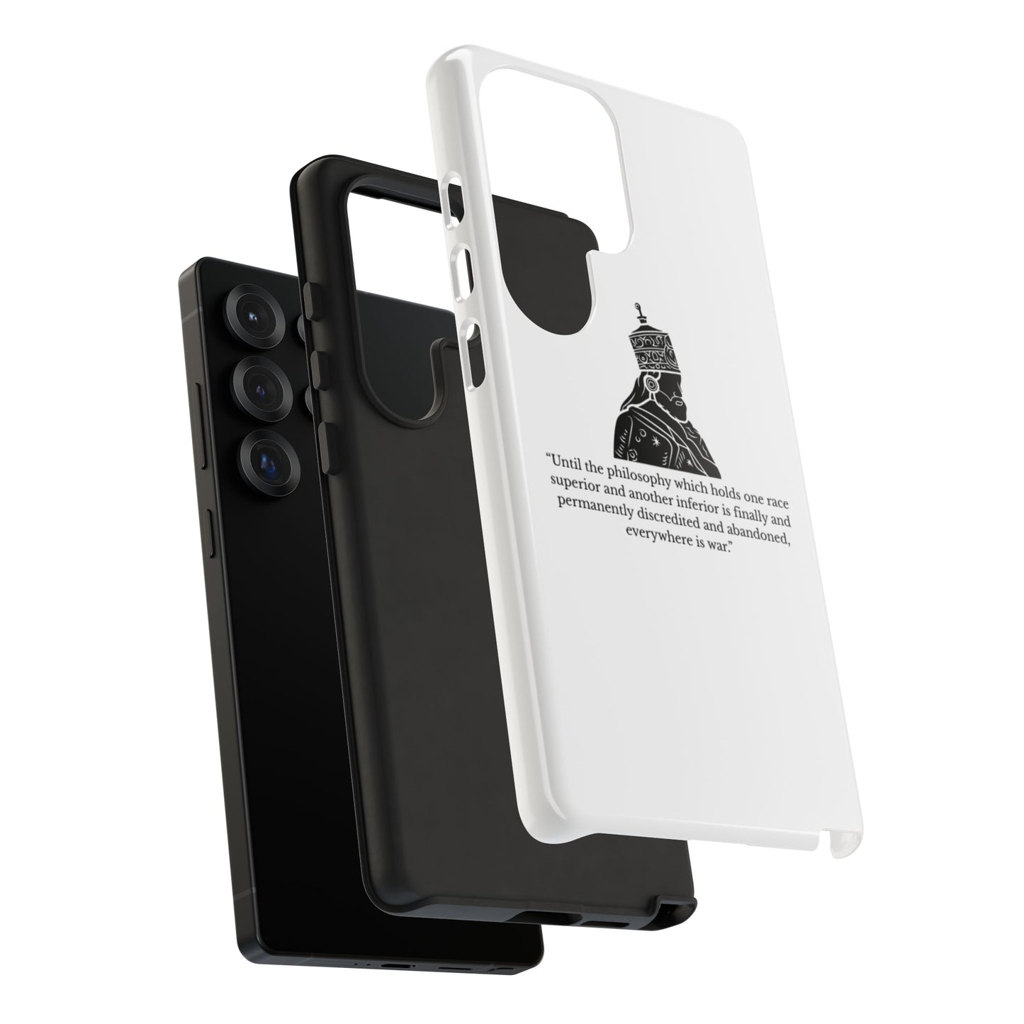 Tough Cases — 'Until the philosophy...' Quote Military Helmet Phone Case