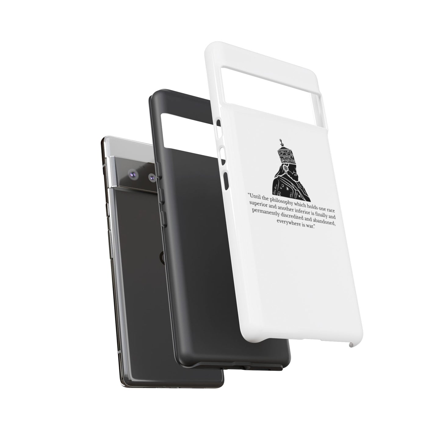 Tough Cases — 'Until the philosophy...' Quote Military Helmet Phone Case