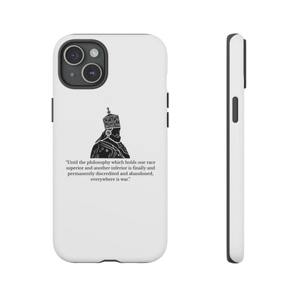 Tough Cases — 'Until the philosophy...' Quote Military Helmet Phone Case