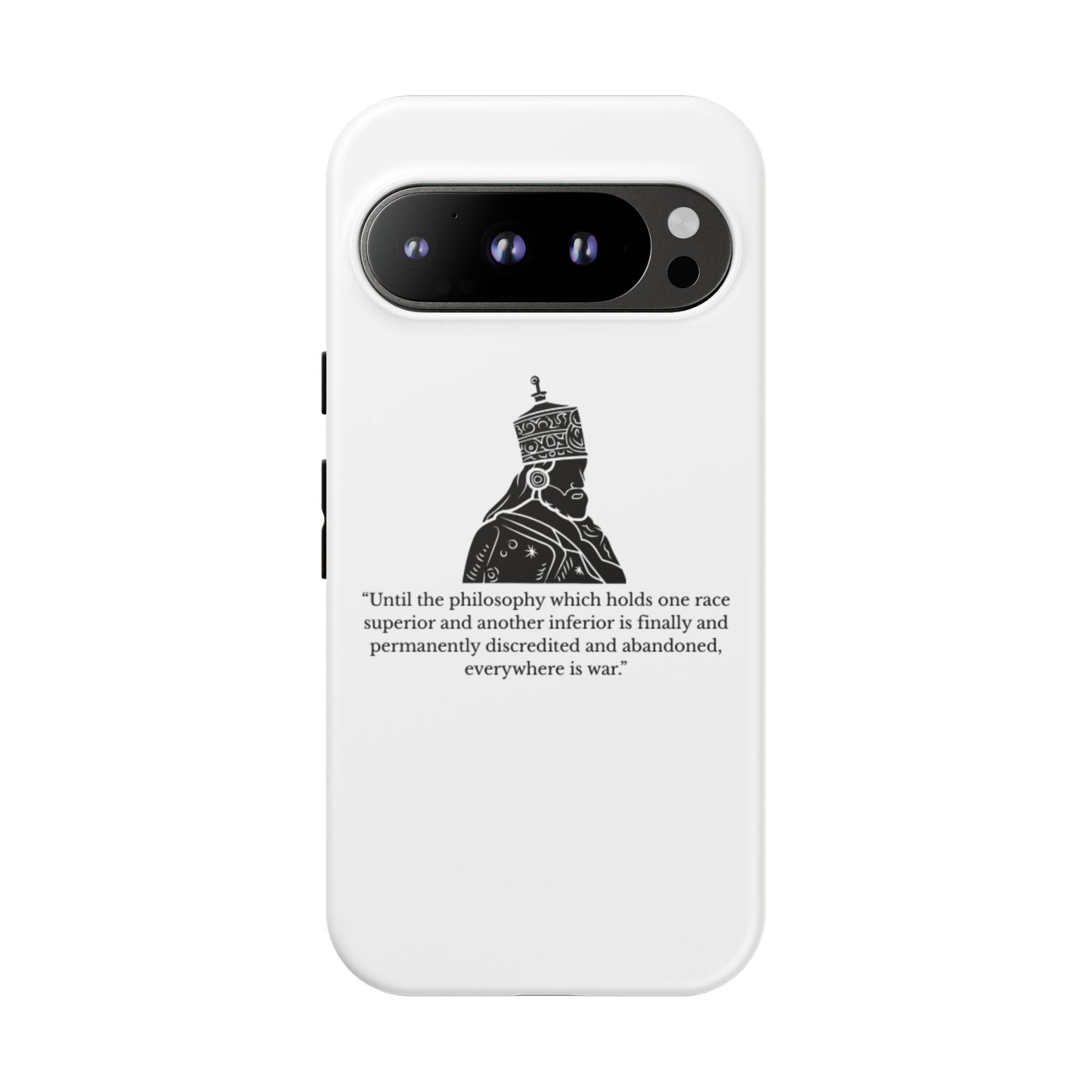Tough Cases — 'Until the philosophy...' Quote Military Helmet Phone Case