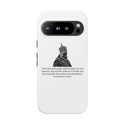 Tough Cases — 'Until the philosophy...' Quote Military Helmet Phone Case