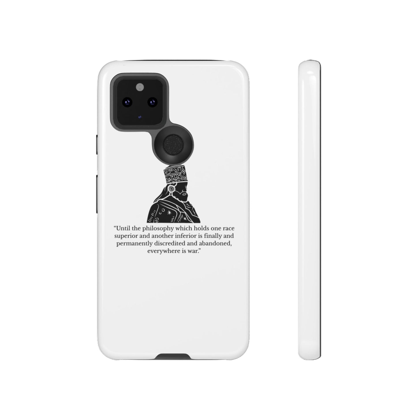 Tough Cases — 'Until the philosophy...' Quote Military Helmet Phone Case